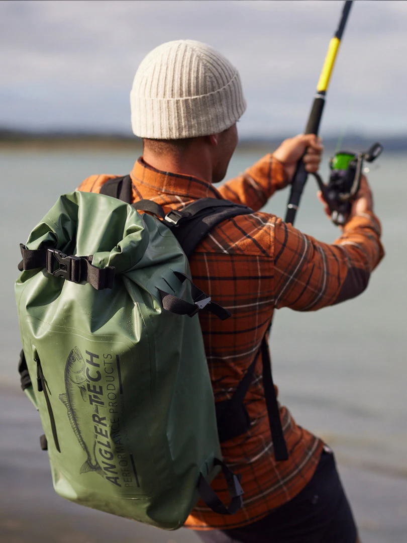 Just Another Fisherman ANGLER TECH DRY BACKPACK - KHAKI