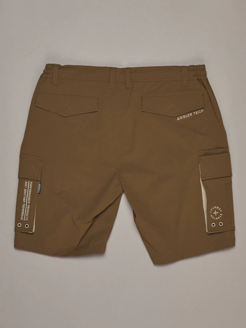 Just Another Fisherman ANGLER TECH CARGO SHORTS - KHAKI Apparel