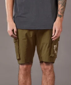 Just Another Fisherman ANGLER TECH CARGO SHORTS - KHAKI Apparel