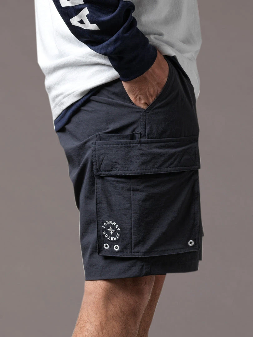 Just Another Fisherman ANGLER TECH CARGO SHORTS - NAVY