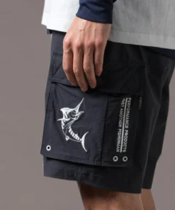 Just Another Fisherman ANGLER TECH CARGO SHORTS - NAVY