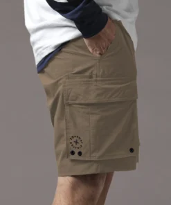 Just Another Fisherman Apparel ANGLER TECH CARGO SHORTS - TAUPE