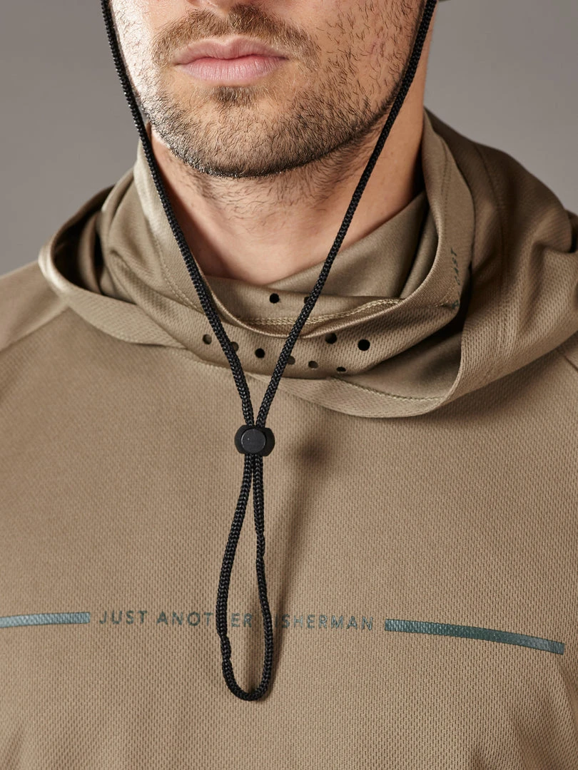 Just Another Fisherman TECH ANGLER HOOD - KHAKI