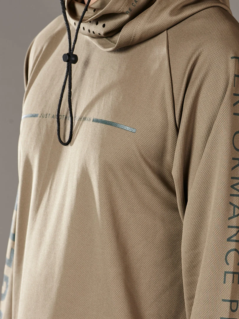 Just Another Fisherman TECH ANGLER HOOD - KHAKI