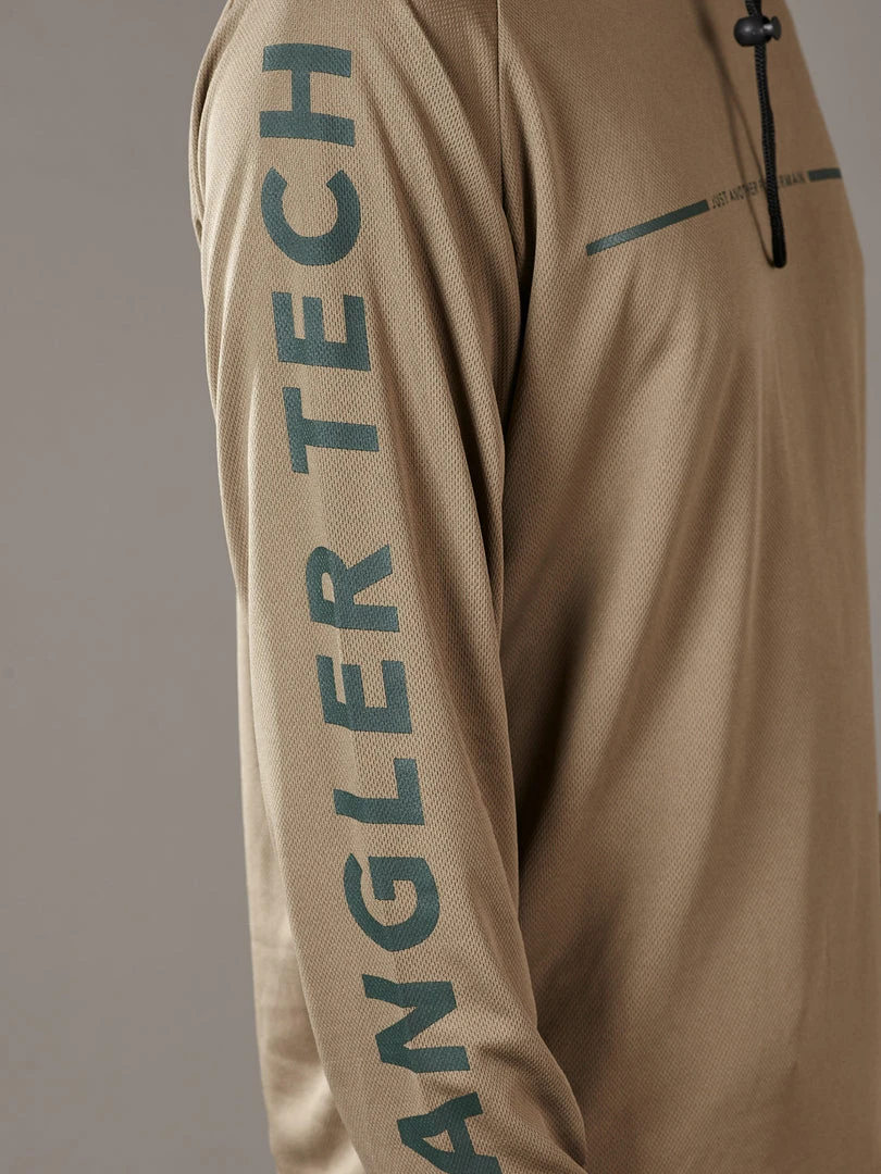 Just Another Fisherman TECH ANGLER HOOD - KHAKI