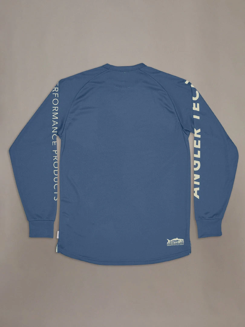 Just Another Fisherman ANGLER TECH LS TEE - BLUE/NATURAL