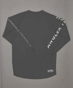 Just Another Fisherman ANGLER TECH LS TEE - CHARCOAL / WHITE