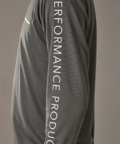 Just Another Fisherman ANGLER TECH LS TEE - CHARCOAL / WHITE