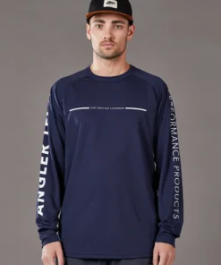 Just Another Fisherman ANGLER TECH LS TEE - NAVY