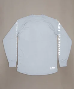 Just Another Fisherman ANGLER TECH LS TEE - PEARL/WHITE