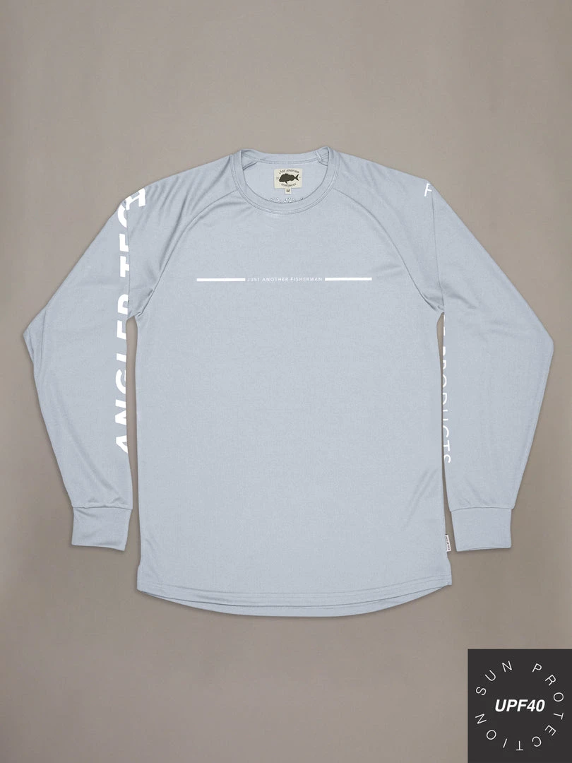 Just Another Fisherman ANGLER TECH LS TEE - PEARL/WHITE