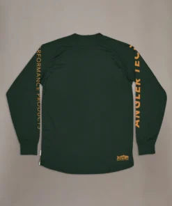 Just Another Fisherman Apparel ANGLER TECH LS TEE - PINE/ORANGE