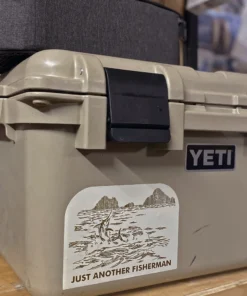 Just Another Fisherman Apparel ANGLERS ELDERADO STICKER - STONE