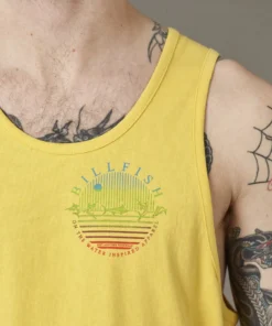 Just Another Fisherman Apparel BILLFISH BLEND SINGLET - WASHED YELLOW