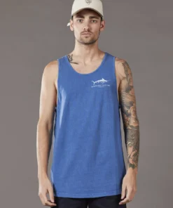 Just Another Fisherman BLUEWATER CRITTERS SINGLET - DEEP BLUE Apparel