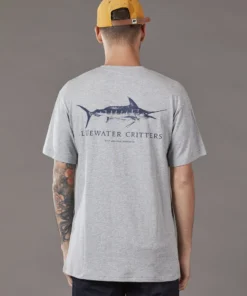 Just Another Fisherman BLUEWATER CRITTERS TEE - GREY MARLE Apparel