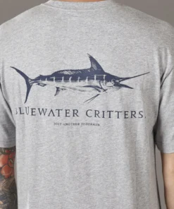 Just Another Fisherman BLUEWATER CRITTERS TEE - GREY MARLE Apparel