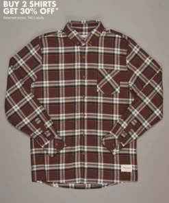 Just Another Fisherman BOATYARD SHIRT - BROWN CHECK Apparel