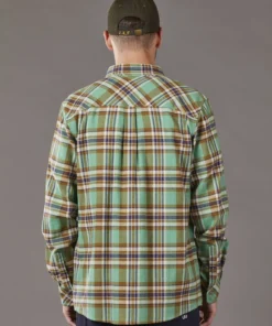Just Another Fisherman BOATYARD SHIRT - LIGHT GREEN CHECK Apparel