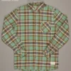 Just Another Fisherman BOATYARD SHIRT - LIGHT GREEN CHECK Apparel