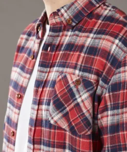 Just Another Fisherman BOATYARD SHIRT - RED CHECK