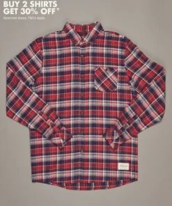Just Another Fisherman BOATYARD SHIRT - RED CHECK
