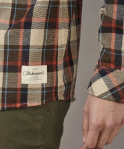 Just Another Fisherman BOATYARD SHIRT - BROWN/TAN Apparel