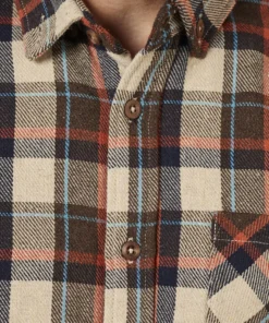 Just Another Fisherman BOATYARD SHIRT - BROWN/TAN Apparel