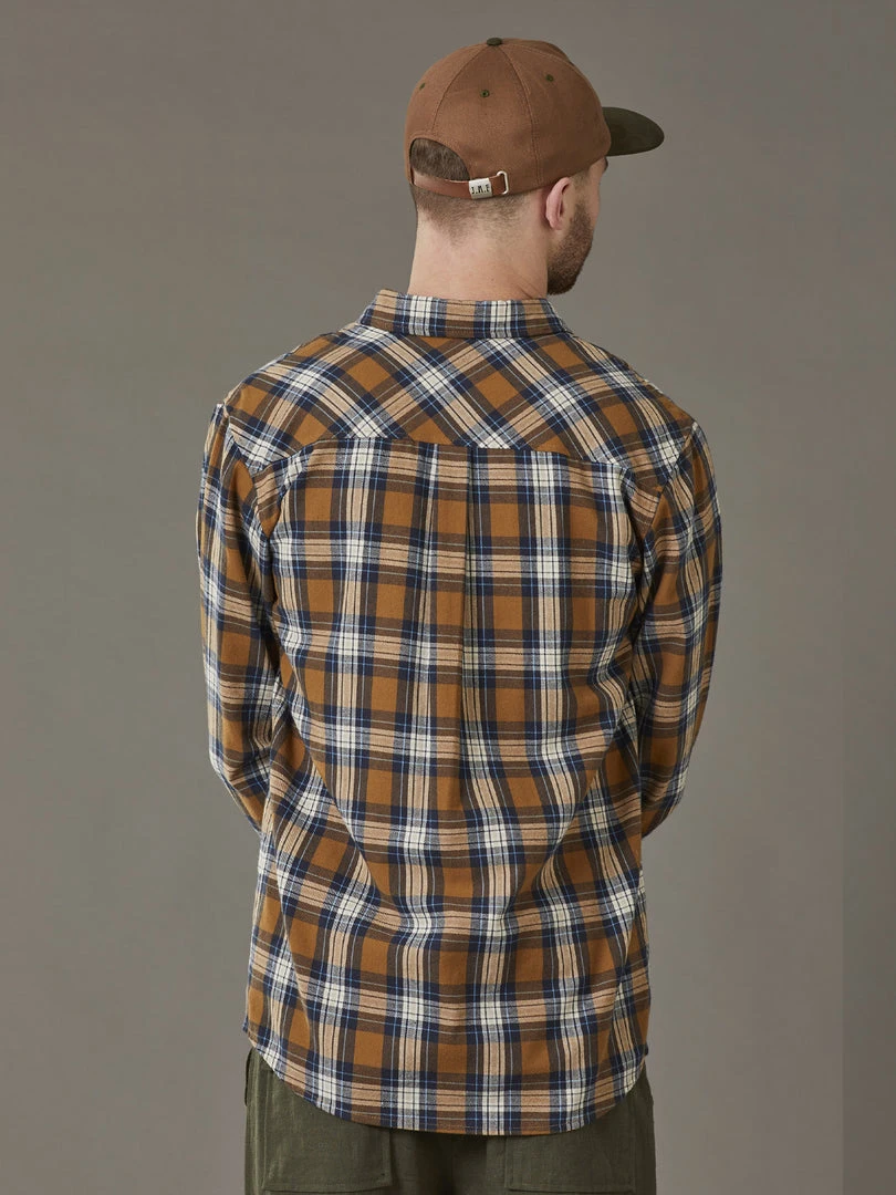 Just Another Fisherman BOATYARD SHIRT - TABACCO CHECK