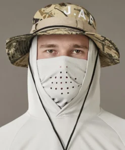 Just Another Fisherman Apparel TECH ANGLER HOOD - LIGHT GREY