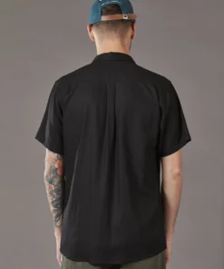 Just Another Fisherman COASTAL LINEN SS SHIRT - BLACK