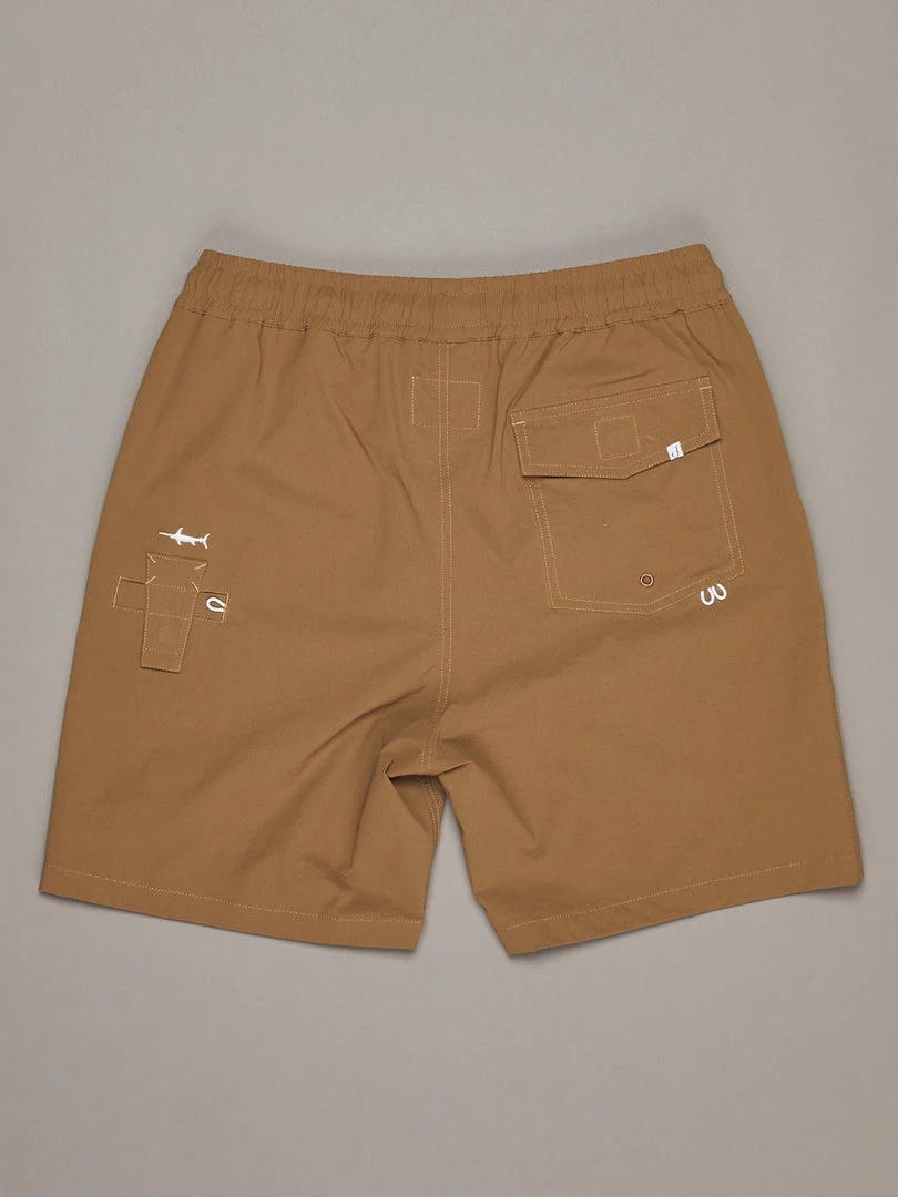 Just Another Fisherman CREWMAN SHORTS - LIGHT BROWN