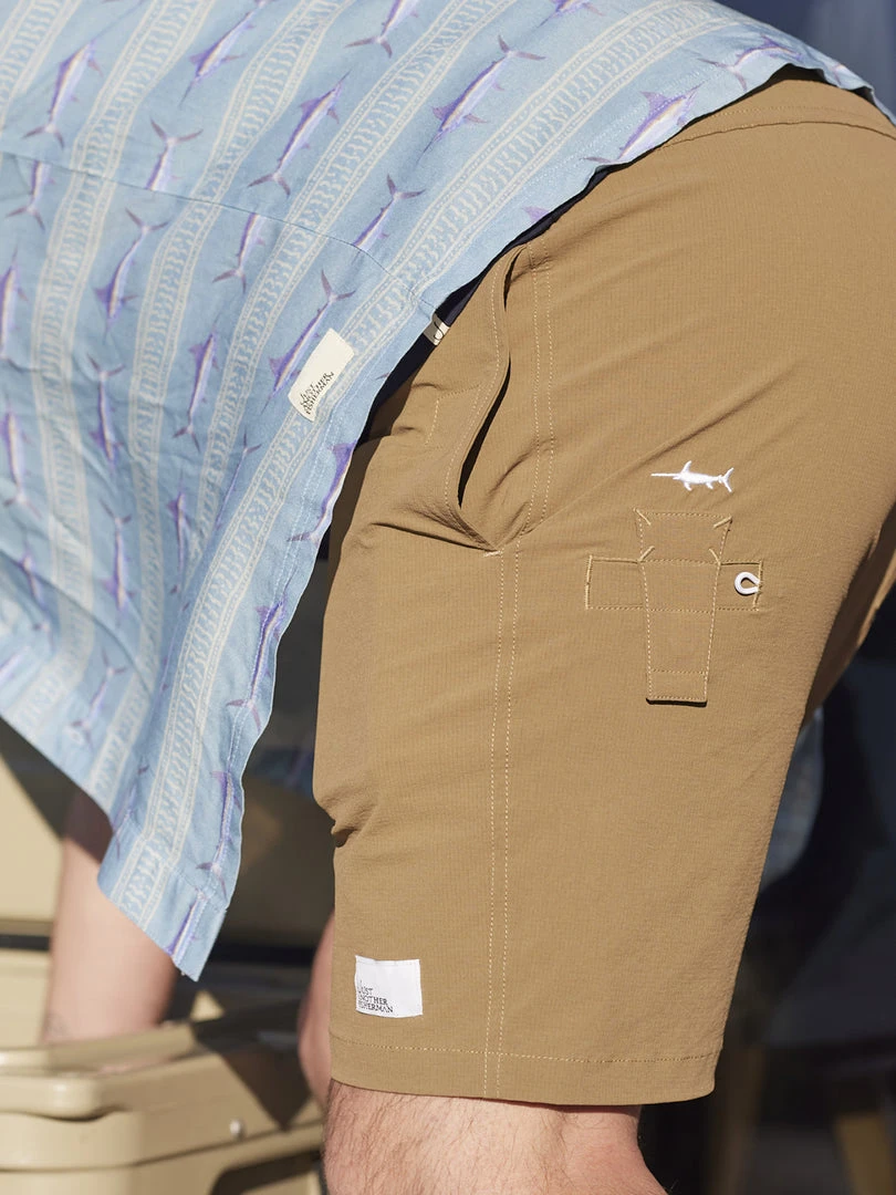 Just Another Fisherman CREWMAN SHORTS - LIGHT BROWN