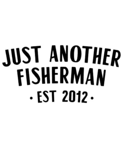 Just Another Fisherman J.A.F ENGINEER VINYL DECAL - BLACK Apparel