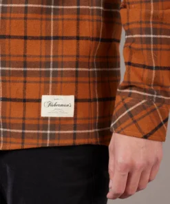 Just Another Fisherman FLANAGAN FLANNEL SHIRT - RUST/BROWN CHECK