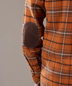 Just Another Fisherman FLANAGAN FLANNEL SHIRT - RUST/BROWN CHECK