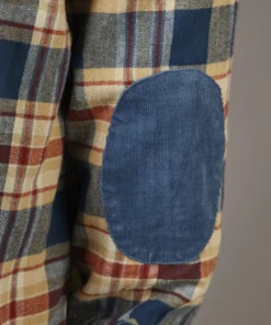 Just Another Fisherman Apparel FLANAGAN FLANNEL SHIRT - TAN/BLUE