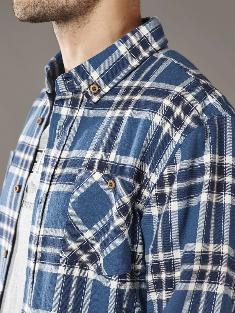 Just Another Fisherman FLANAGAN FLANNEL - TEAL CHECK Apparel