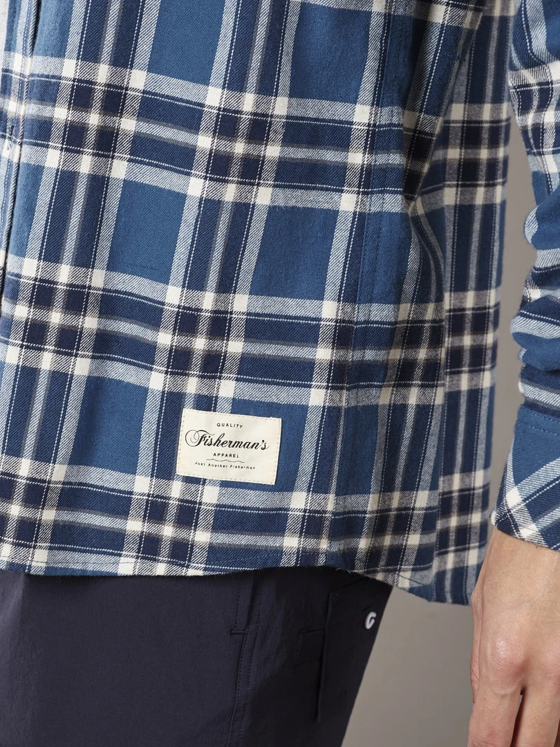 Just Another Fisherman FLANAGAN FLANNEL - TEAL CHECK Apparel