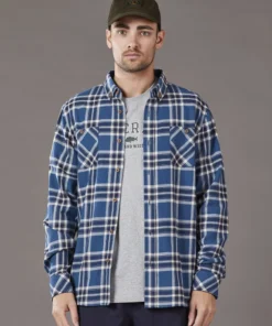 Just Another Fisherman FLANAGAN FLANNEL - TEAL CHECK Apparel