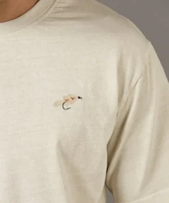 Just Another Fisherman FLY CHEST TEE - STONE Apparel