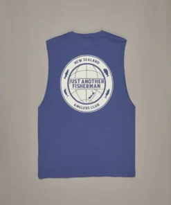 Just Another Fisherman Apparel GLOBAL ANGLER TANK - DEEP BLUE