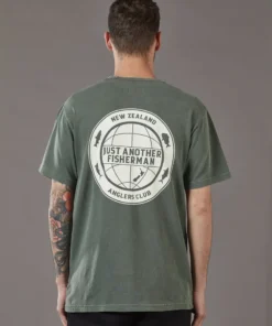 Just Another Fisherman Apparel GLOBAL ANGLER TEE - FOREST GREEN