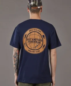 Just Another Fisherman GLOBAL ANGLER TEE - NAVY Apparel