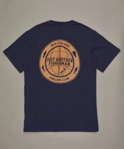 Just Another Fisherman GLOBAL ANGLER TEE - NAVY Apparel