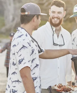 Just Another Fisherman Apparel DAWN TILL DUSK SUNNY SAVER - GREY MARLE