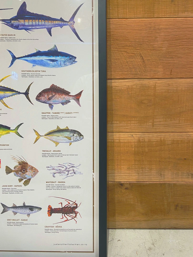 Just Another Fisherman Apparel HOME OF THE SALTY ANGLERS PRINT - FRAMED