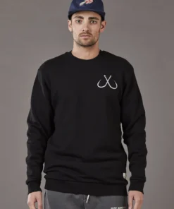 Just Another Fisherman Apparel HOOK CREW - BLACK