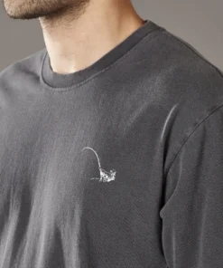 Just Another Fisherman HOOKED UP TEE - AGED BLACK Apparel