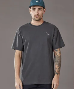 Just Another Fisherman HOOKED UP TEE - AGED BLACK Apparel